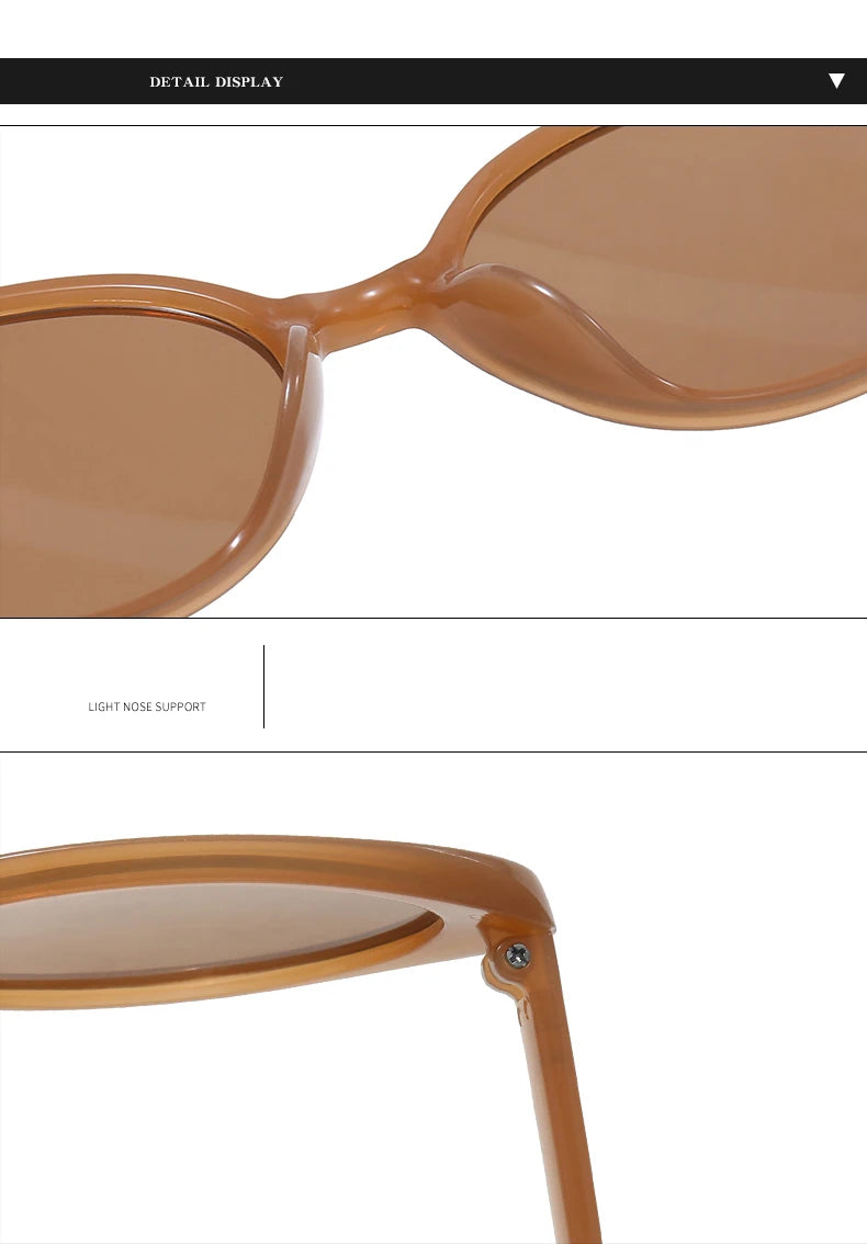 2pcs Retro Small Cat Eye Sunglasses for Women Men Rivet Design Fashion Triangle Sun Glasses Cute Style Multi Color Eyeglasses