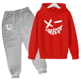 Evil Smile Printed 2024 Baby Summer Clothes for Children From 1 to 12 Years Kids Clothes Boys Child Sets Suit for Girls Boy Set