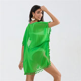 Women Beach Cover Up Lace Hollow Crochet Swimsuit Beach Dress Women 2025 Summer Cover-Ups Bathing Suit Ladies Beach Wear Tunic