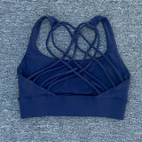 New Fitness Sports Bra for Women Push Up Cross Back Shockproof Running Gym Training Workout Yoga Underwear Crop Tops