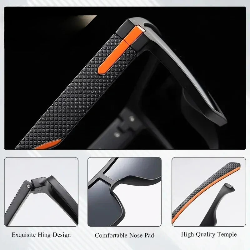 Fashion Polarized Sunglasses For Men Square Oversized Anti Glare Driver Mirror Sun Glasses Women UV400 Goggles Male