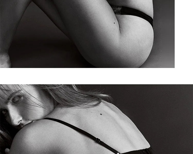 Summer Sexy Hot Ultra Thin Bra Set Women's  Lace Lingerie French Lingerie Underwear Everyday Bra  Unlined Minimizer Push-up Bra