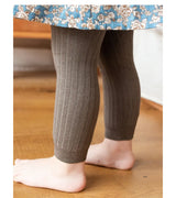 Autumn Baby Boys Girls Pants Newborn Kids Leggings Tights Solid Cotton Stretch Kids Children Knitting Trousers For 0-6 Years
