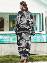 2026 Women Swimsuit Beach Cover Up Dress Sleeve Kaftan Beach Tunic Long Pareos Bikinis Cover Ups Summer Robe Plage Beachwear