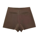 MUJER 2025 Black Mini Skirt Shorts Woman Fashion Asymmetric Skort For Women High Waist Short Skirts Woman Summer Casual Shorts