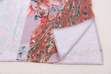 Beach Kimono for Women Peocock Printed Swimsuit Cover Up Self Belted Wrap Dresses Seaside Bathing Suits Beachwear
