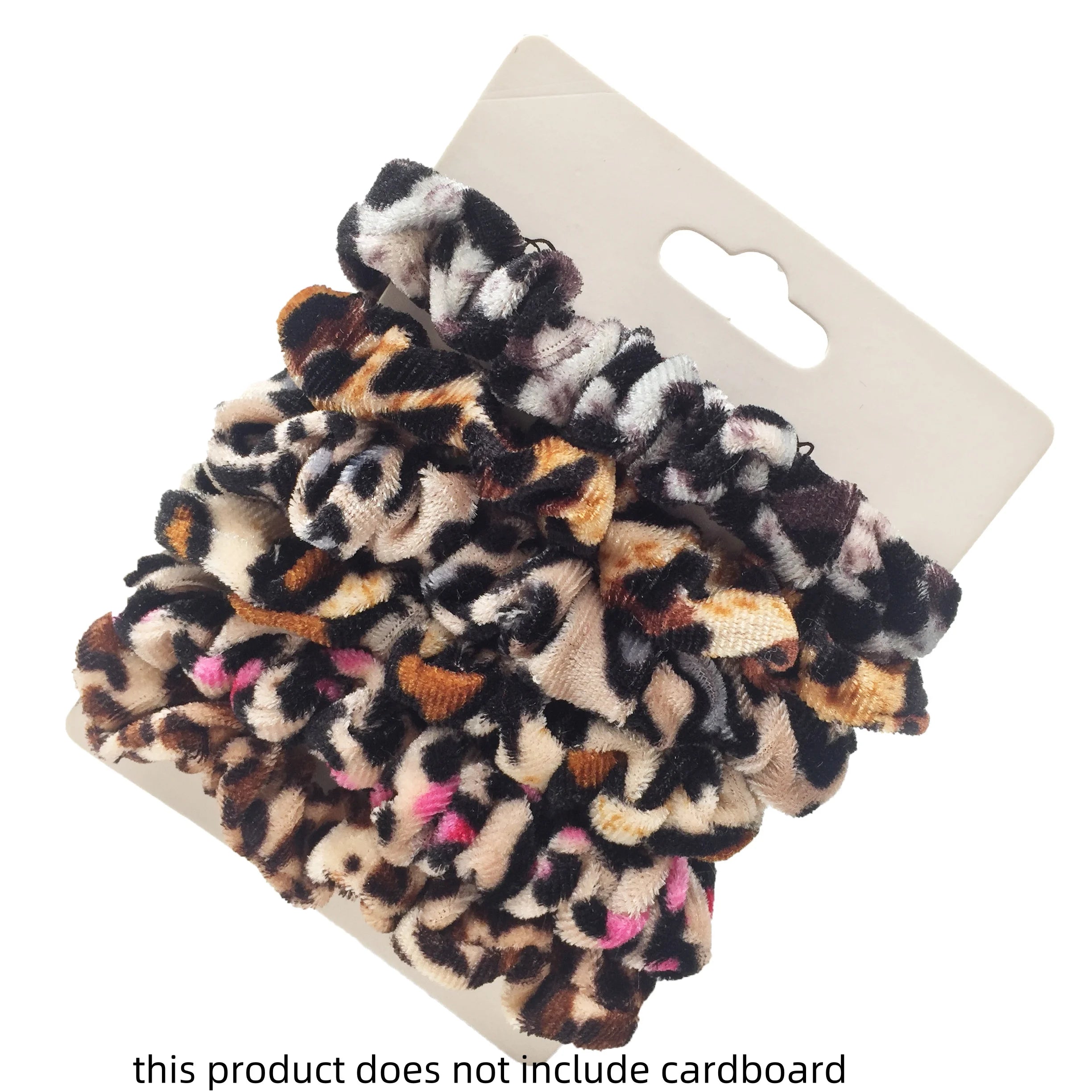 24/50/6pcs Scrunchies Women Velvet accessoires for boutique Cute Leopard High Quality Elastic Headwear Ponytail Hair Tie