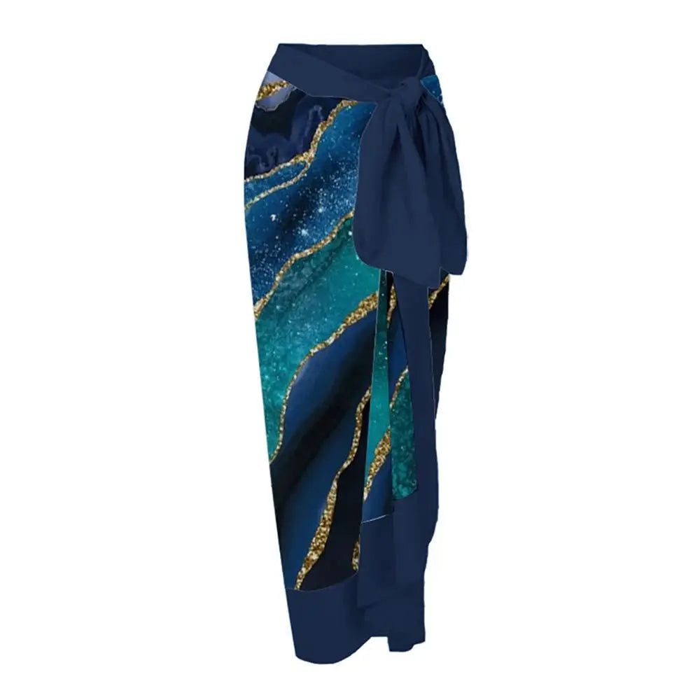 2026 New Sexy Print Retro Swimwear Beach Dress Cover Up Long Skirts Skirt Party Outfits Swimsuit Beachwear