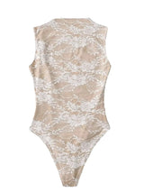 2025 Women's Summer Elegant Beige Black Sleeveless Lace Bodysuits Lady Luxury High Quality Street Bodycon Rompers Jumpsuits Tops