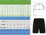 Men's new fashionable casual T-shirt shorts two-piece set 2026 men's summer outdoor sports breathable set