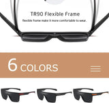 Fashion Polarized Sunglasses For Men Square Oversized Anti Glare Driver Mirror Sun Glasses Women UV400 Goggles Male
