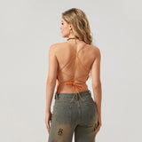 Summer Women Y2k Sequin Halter Crop Tops Pearl Embellished Cami Tops Summer Glitter V Neck Rhinestone Camisole Tank Shirt