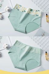 High Waist 4Pcs/Set Cotton Panties Women Body Shaper Fashion Briefs Plus Size M-4XL Underwear Breathable Comfort Female Lingerie