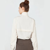 1PC Women's Long-Sleeve Fitted Athletic Jacket for Spring & Fall - Ideal for Running, Gym Workouts & Yoga