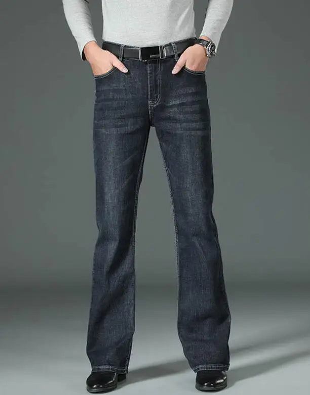 Men's Flared Jeans Loose Men Big-Leg Jeans Men Flared Pants Boot Cut Leg Designer Classic Jeans Multiple Styles Size 28-40