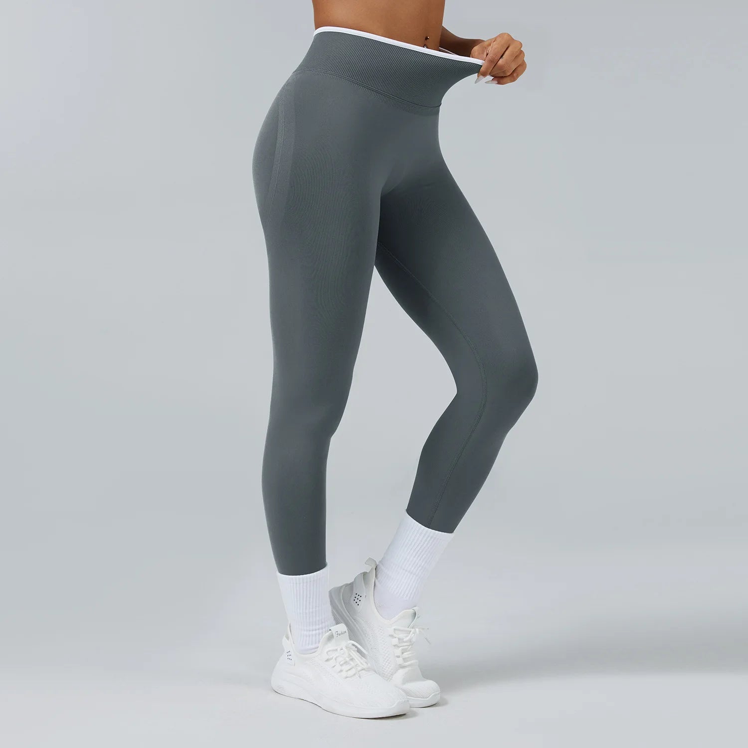 Women Seamless Sports Yoga Fitness Cycling Elastic Gym Running Sports Pants Ignite Sculpt Scrunch Workout High Waisted Leggings