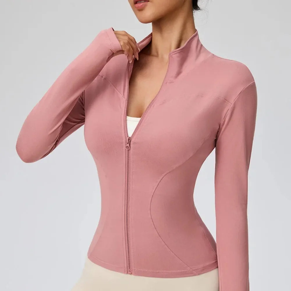 NEW Summer Women's Stand Collar Yoga Sun Protection Jacket, Anti-UV Slim Lightweight Sun Shirt for Outdoor Sports & Daily Wear