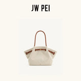 JW PEI Lucia Top-Handle Bag Luxury Designer Crossbody Shoulder Bag for Women Elegant Turn Lock Vegan Leather Messenger Purse