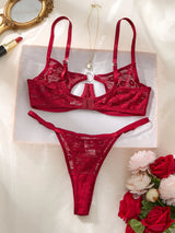 Elegant Design Bra And Panties Set with Unique Heart Buckle Comfortable Fashion Underwear Suitable for All Occasions