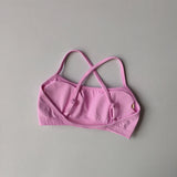 Gathering Shock-proof and Beautiful Back Seamless Sports Bras Gym Women Top Crop Tube Yoga Tops Fitness Scrunch Bum Workout Suit