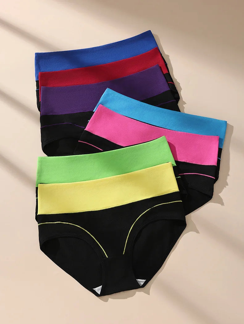 7PCS/Set High Waist Body Shaper Soft Briefs for Women Slimming Breathable Panty Plus Size XS-3XL Lingerie Female Underwear