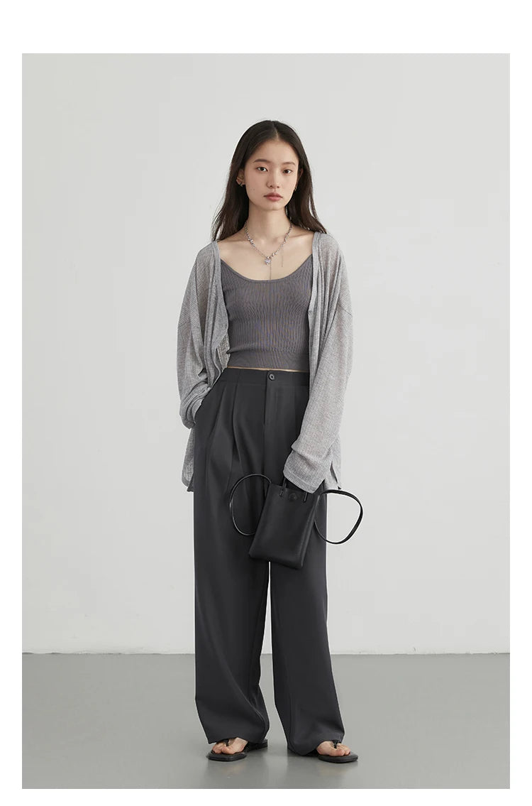 CHIC VEN Women's Cardigan New V-neck Long Sleeved Female Shirt Female Jumpers Sun Protection Woman Top Spring Summer 2026