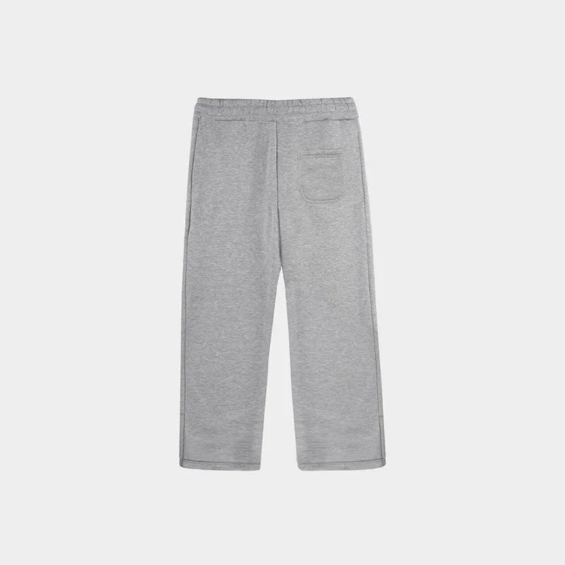 High Waist Autumn Drawstring Zipper Sweatpants Solid Color Casual High Street Hip-Hop Rap Y2K Style Trousers