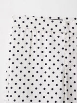 HH Woman Autumn Long Sleeves Turtleneck Zipper With Pockets Drawstring Casual Coats Women Fashion Polka Dot Printed Jacket