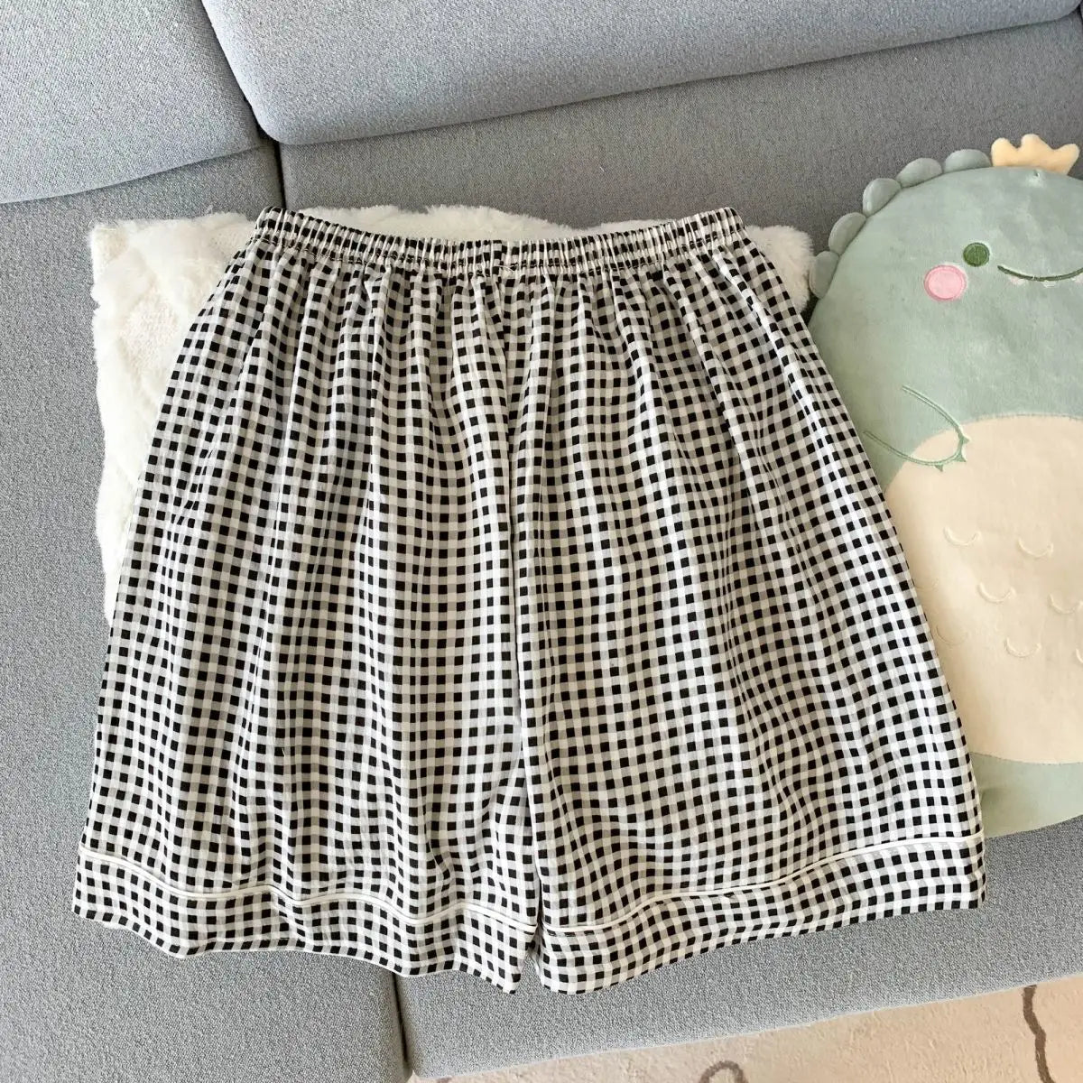 Women's sleepwear, summer short sleeved shorts, breathable and comfortable set, lapel cardigan, home clothes can be worn outside