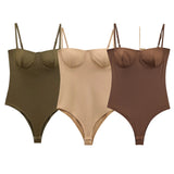 Zevity 2025 Women Sexy Spaghetti Strap Inner Style Beach Wear Bodysuits Ladies Soft Slim Swimsuit Playsuits Mujer Rompers LS9043