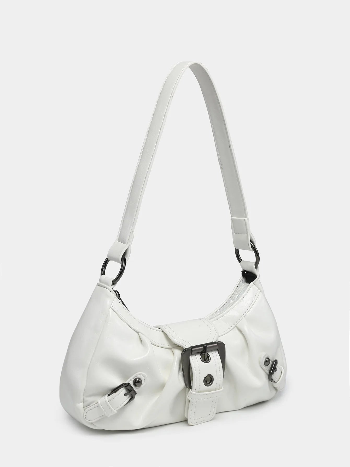 2024 spring hot selling Maillard style retro style small bag spicy girl Y2K wasteland style vintage leather shoulder armpit bag