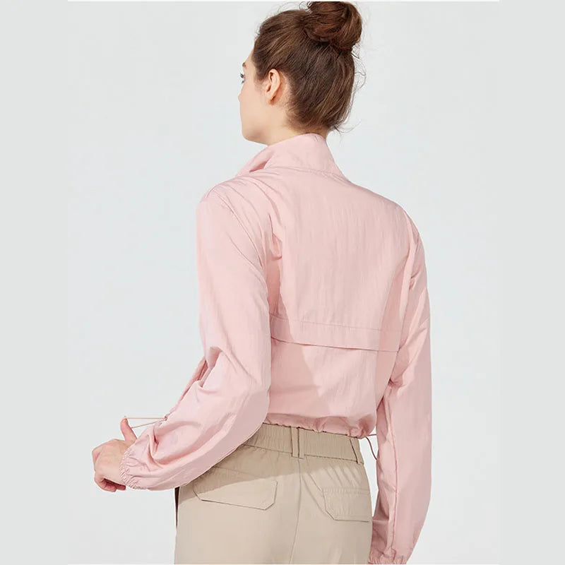 1PC Women's Long-Sleeve Fitted Athletic Jacket for Spring & Fall - Ideal for Running, Gym Workouts & Yoga