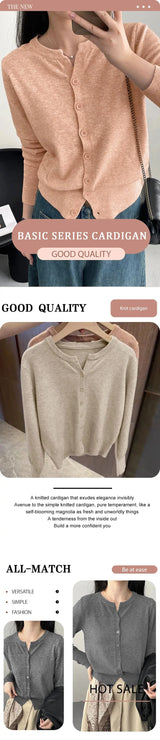 2026 New Fashion Women's Fleece Knit Loose Short Cashmere Sweater Round Neck Warm Korean Sle Casual Female Sweater Top Cloting