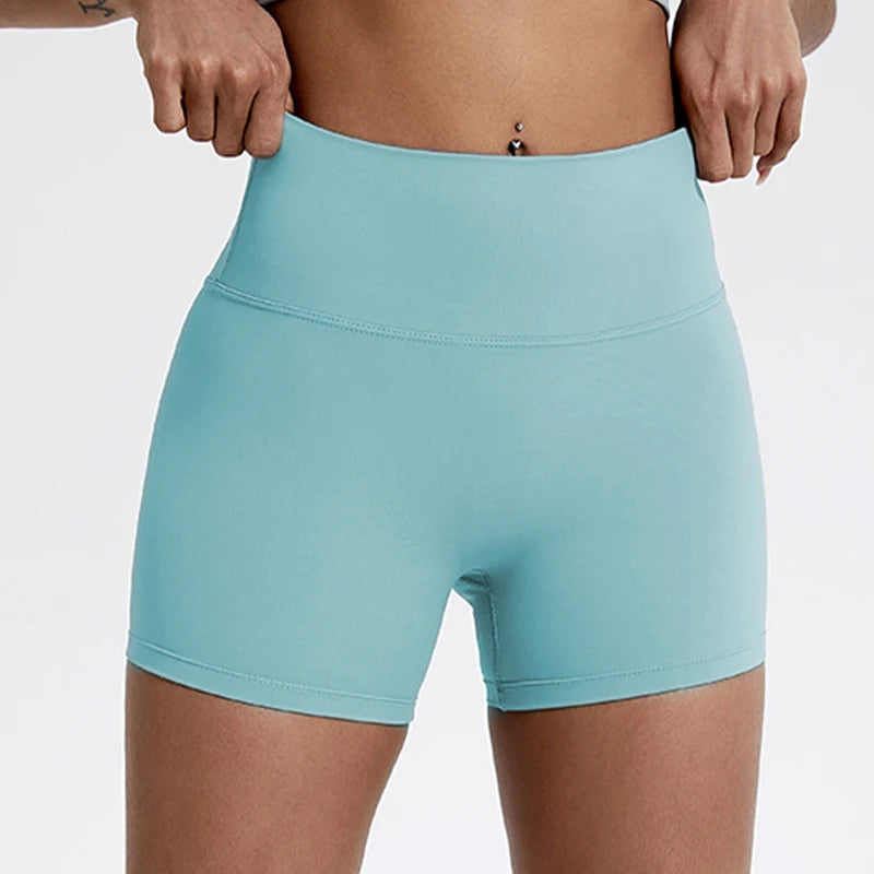 Hearuisavy Summer Running Sports Shorts Women Buttock Lift Leggings Women Cycling Slim Fit Workout Shorts High Waist Yoga Shorts