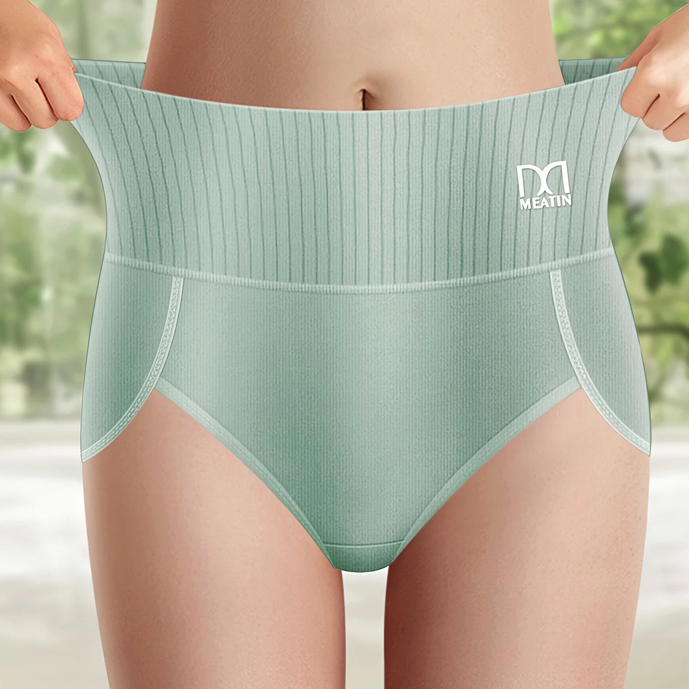 4 pcs High Waisted Tummy Tightening Women's Panties Hip Lifting Girdle Comfortable Cotton Skin-friendly Breathable Skin-friendly
