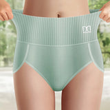 4 pcs High Waisted Tummy Tightening Women's Panties Hip Lifting Girdle Comfortable Cotton Skin-friendly Breathable Skin-friendly