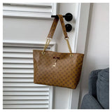 Women Luxury Design Tote Bag  Large Capacity Handbag Fashion Printing Shoulder Bag Trendy New Shopping Bag Purse