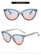 Large Frame Cat Eye Sunglasses Women New Retro Minimalist Style Gradient Sun Glasses High Quality Eyeglasses UV400