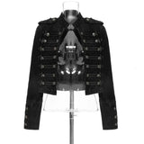 Streetwear Casual Loose Button Split Short Denim Jacket Women Fashion Spring Autumn 2026 Stand Collar Long Sleeve Jean Jacket