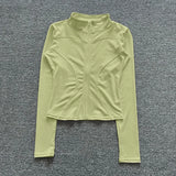 Women Sport Jacket Long Sleeve Shirt Workout Coat Gym Training Clothing Yoga Sportswear