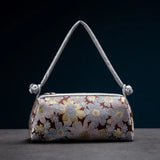 Fashion Shoulder Bag Women Handbag Luxury Embroidered Silk Bag Female Purse Small Cute Cosplay Cheongsam Flower Satin Tote Bag