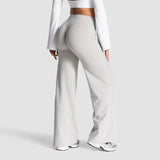 Charming Pro Scrunch Straight Leg Pants Butt Lifting Sculpting Wide Leg Leggings Gym Yoga Jogging Push Up Women Baggy Sweatpants