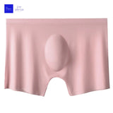1pc Mens Boxers Shorts Ice Silk Men Panties Seamless Sexy Underwear Man Underpants Panties Male Antibacterial Breathable Briefs
