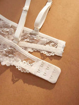 Sexy Lace Floral Underwear Set Women's Ultra-Thin Bra Set 2-Piece Bra And Panties Combo for Ladies