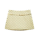 Women's Solid Color Skort with Belt Side Zipper Casual Shorts Skirts Fashionable And Stylish Women's Clothing
