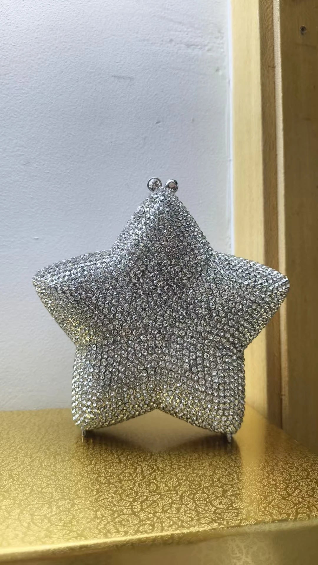 New Rhinestone Clutch Purse Women Elegant Wedding Party Bride Bag Prom Evening Handbag Sparkly Crystal Diamond Birthday Gift