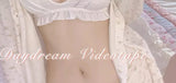 MOYISU Kawaii Lolita Bra Set, Bunny Ear Cutout No Wire Bralette Soft Sweetheart Lingerie Small Bust Pure Sexy Japanese Ya Ma Die