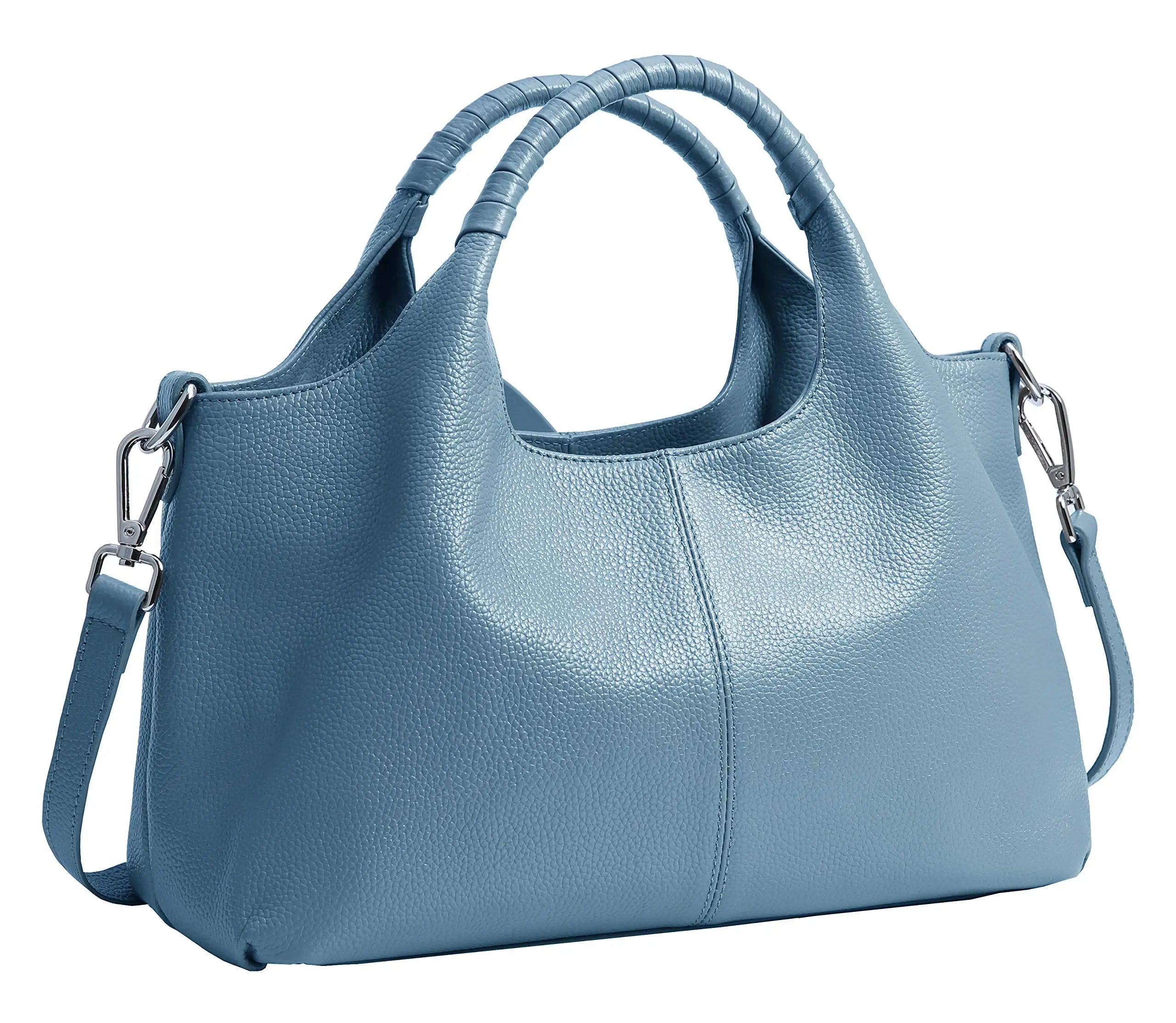 Genuine Leather Shoulder Bags and Quiet Luxury Handbags for Women Purses Designer Cross Body Hobo Medium Size Tote Bags