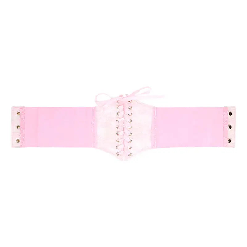 Fashion Women Waist Corset Flower Embroidery Elastic Waistband Black White Red Pink Wide Lace Slimming Body Belts Cummerbunds