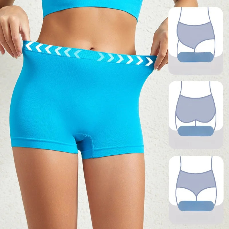 1 Pack Women's Seamless Boyshort Panties Anti-Chafing Safety Shorts Sports Underwear Stretchy & Soft Lingerie Intimates S-5XL